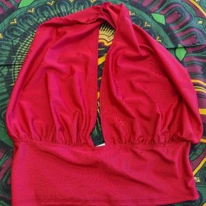 Self medium sexy red top